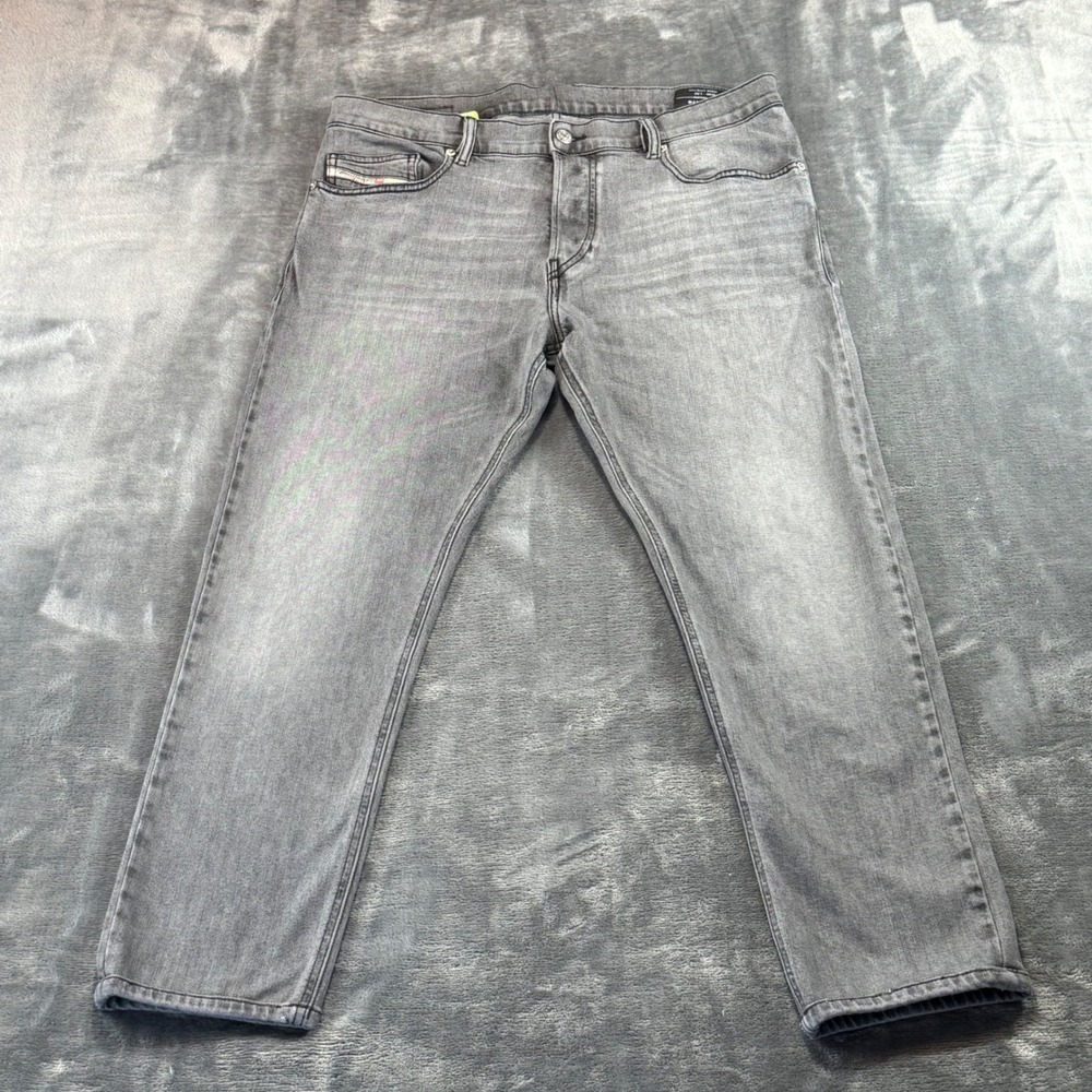 Diesel D-Luster Slim Fit Grey Stretch Jeans 36X28 Mens Denim